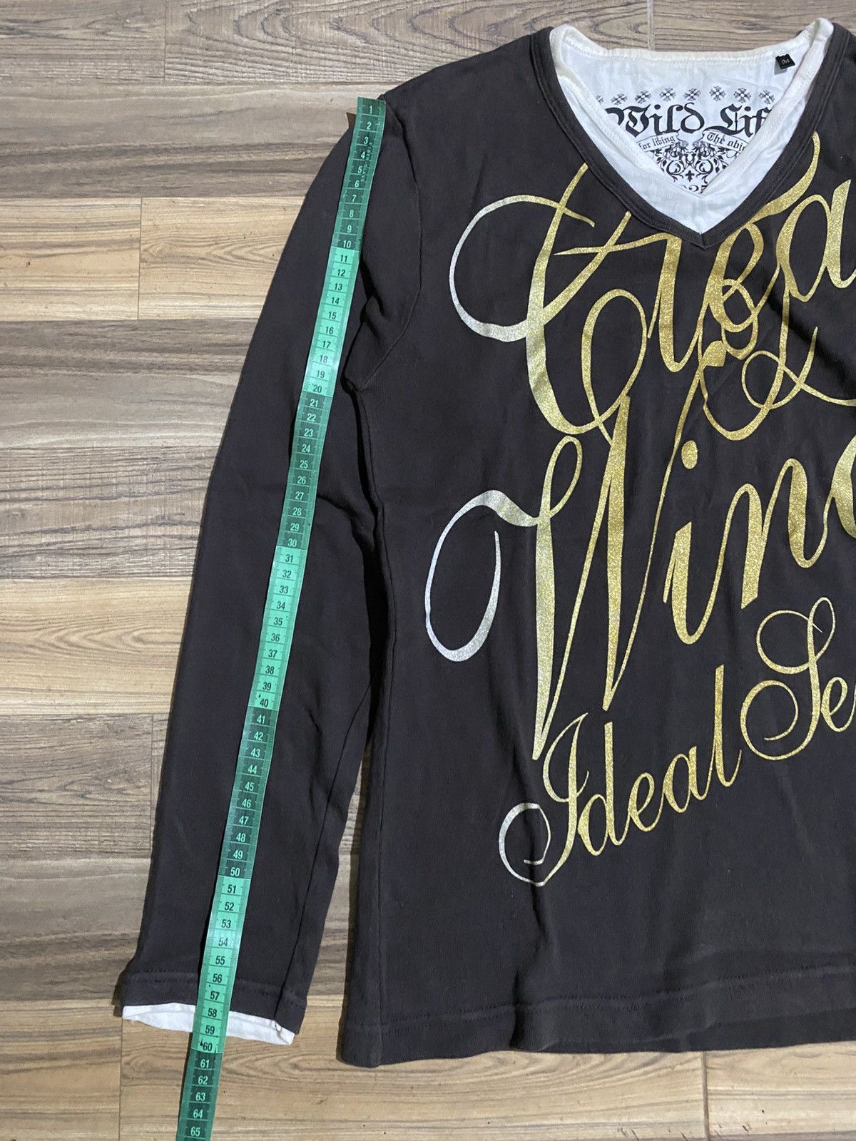 Japanese Brand CLEAN WIND IDEAL SENSE WILD LIFE POEM LONG SLEEVE TEE Size US M / EU 48-50 / 2 - 7 Thumbnail