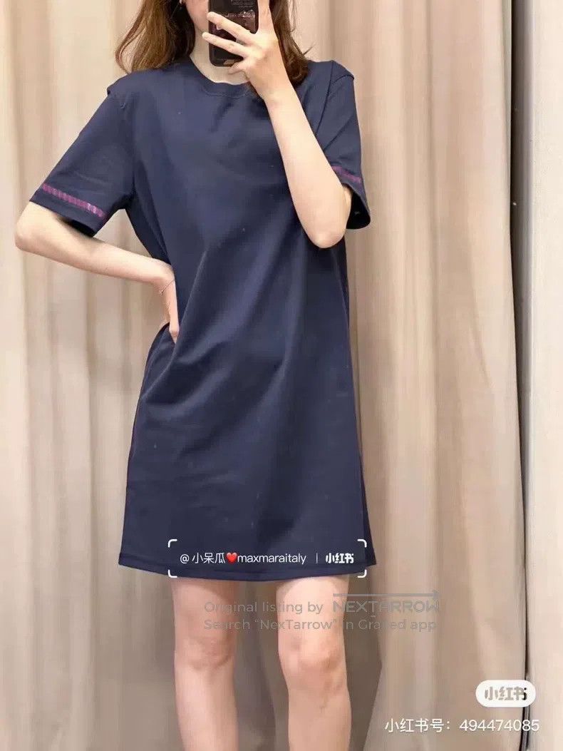 Hermes Hermes Blue and purple floral print T-shirt dress Size XS / US 0-2 / IT 36-38 - 6 Thumbnail