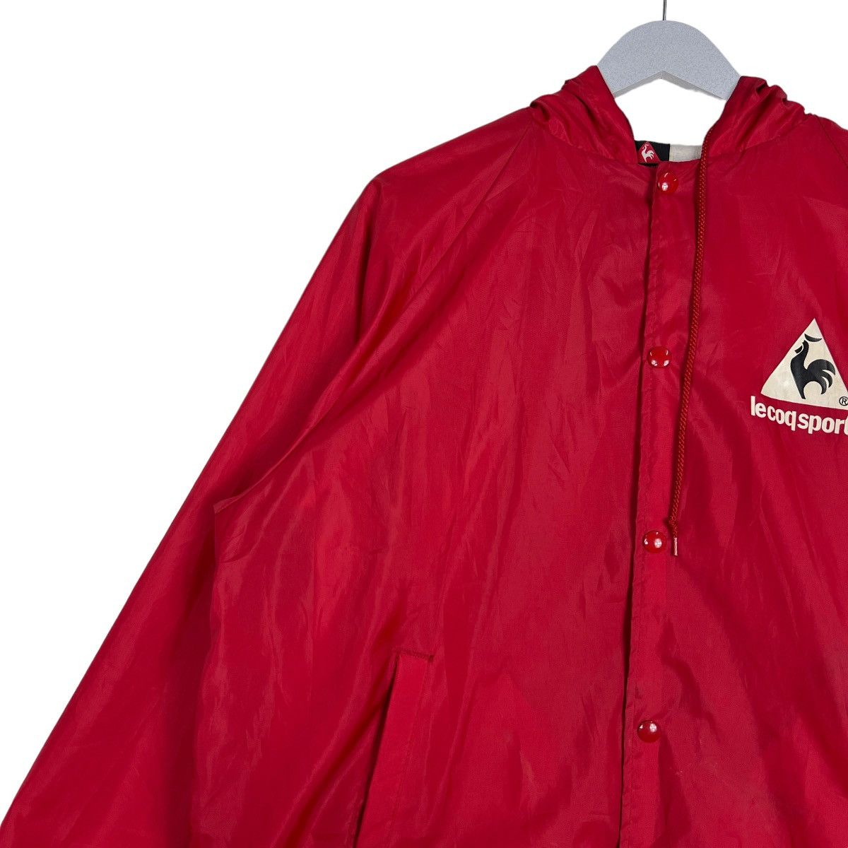 Le Coq Sportif 🔥 80s VINTAGE LE COQ SPORTIF BIG LOGO COACH JACKET MADE USA Size US L / EU 52-54 / 3 - 8 Thumbnail