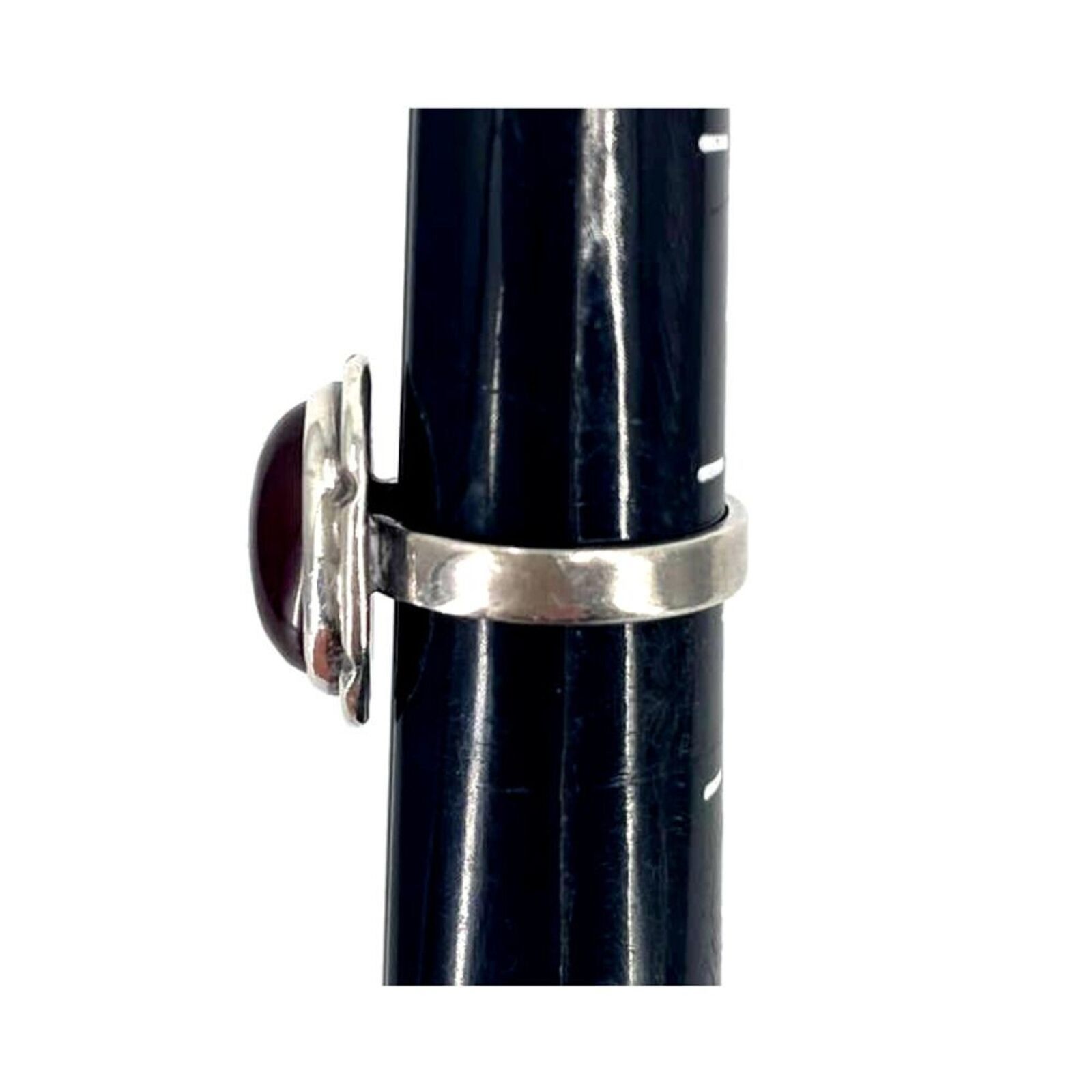 Other Vintage Sterling 925 Stamped Red Coral Gemstone Ring Size ONE SIZE - 6 Thumbnail
