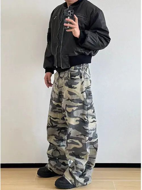 VIBE Logging Wasteland Loose Fit Work Camouflage Pants Size US 32 / EU 48 - 1 Thumbnail