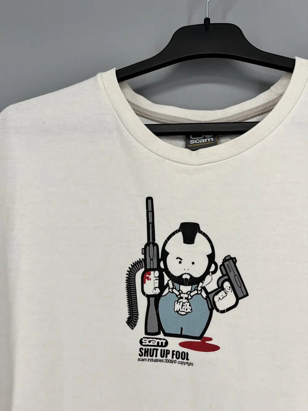 Other Vintage 06 Pulp Fiction Movie Cartoon by Scam Gangster TShir Size US XL / EU 56 / 4 - 7 Thumbnail