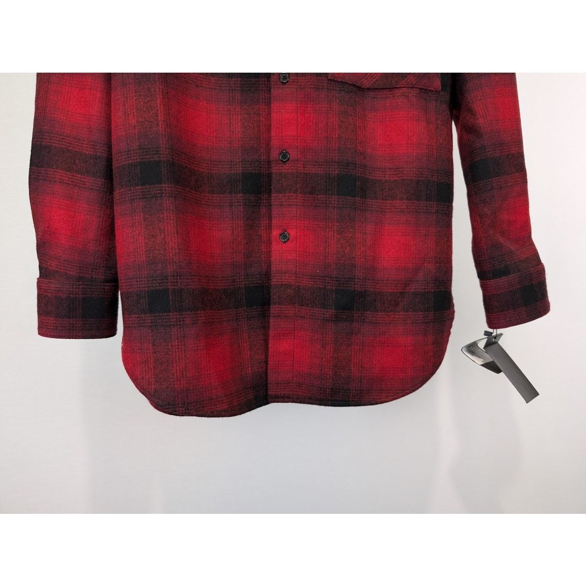 Saint Laurent Paris o1rshd1 Checked Button Up Shirt in Red/Black Size US M / EU 48-50 / 2 - 7 Thumbnail