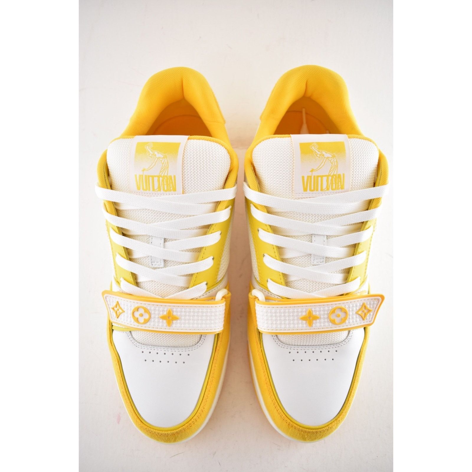 Louis Vuitton Louis Vuitton Denim Yellow Monogram White Low Top Size US 10 / EU 43 - 10 Thumbnail