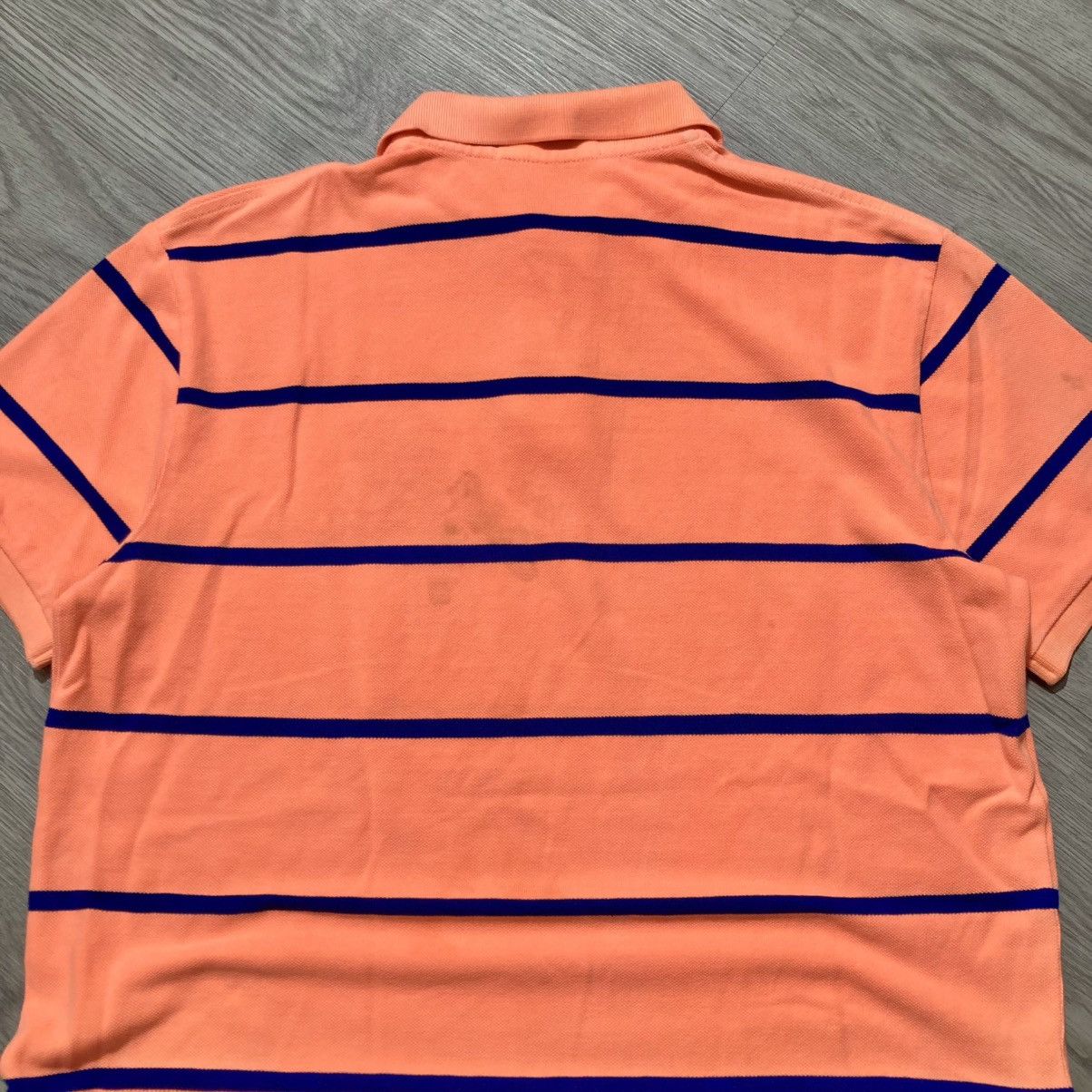 Polo Ralph Lauren Vintage Polo Ralph Lauren Big Patch Logo Striped Polo Tee Size US L / EU 52-54 / 3 - 13 Thumbnail