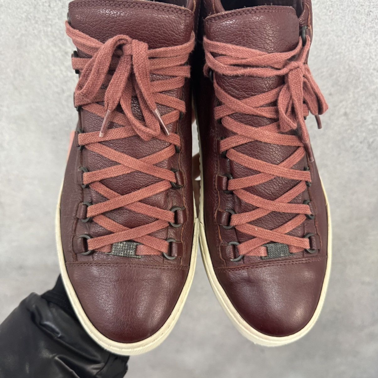 Balenciaga Balenciaga Arena High Top Leather Sneakers Size US 9 / EU 42 - 6 Thumbnail