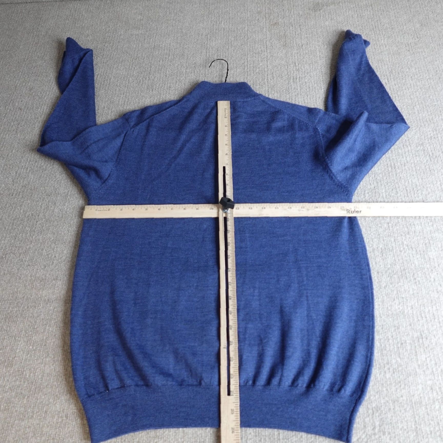 Vintage Paul Fredrick Sweater Long Sleeve Blue 100% Merino Wool Mock Neck Pullover S Regular Men Knit Knitwear Vintage No Size US S / EU 44-46 / 1 - 6 Thumbnail