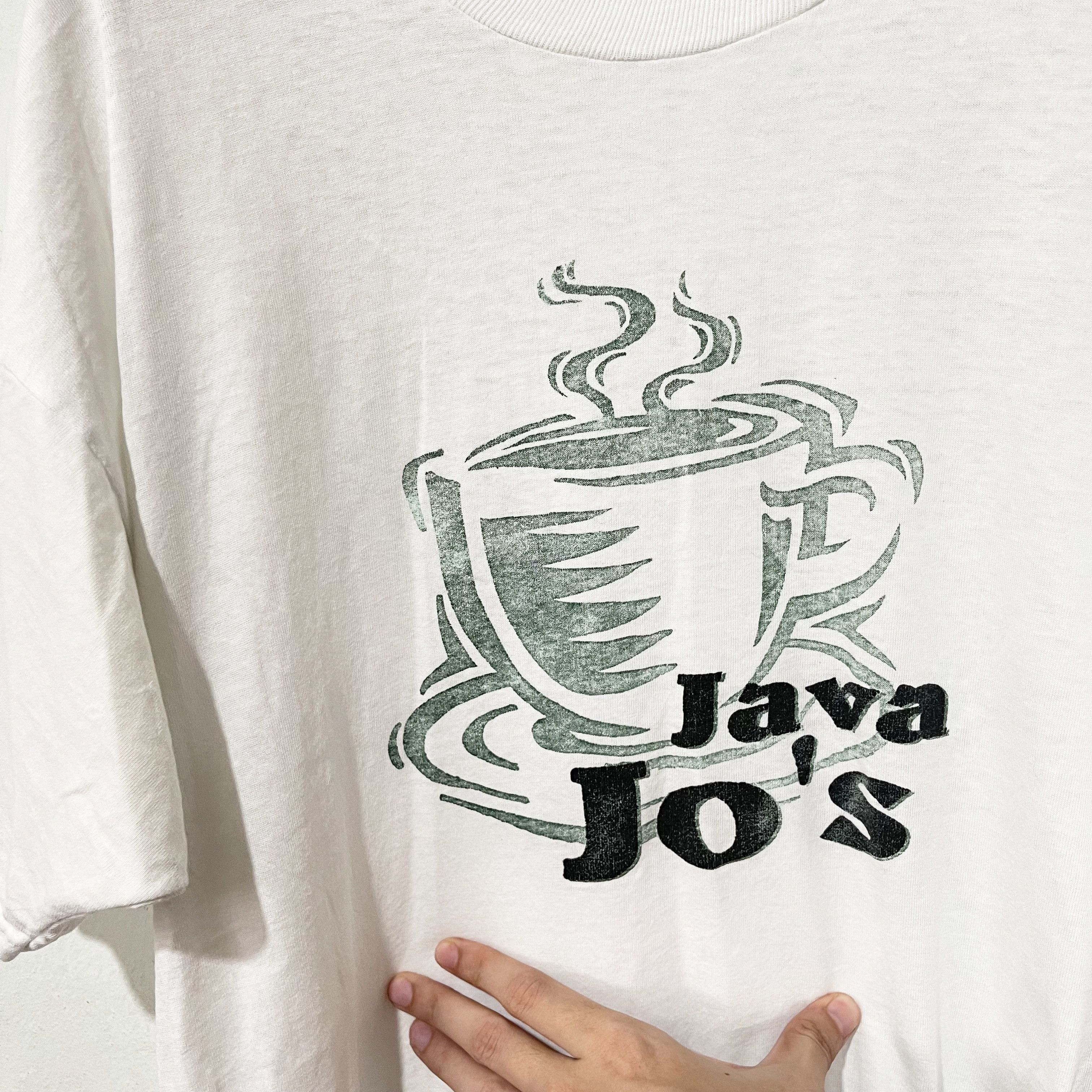 Vintage Vintage Java Jo's Coffee T-Shirt Size US XL / EU 56 / 4 - 2 Thumbnail
