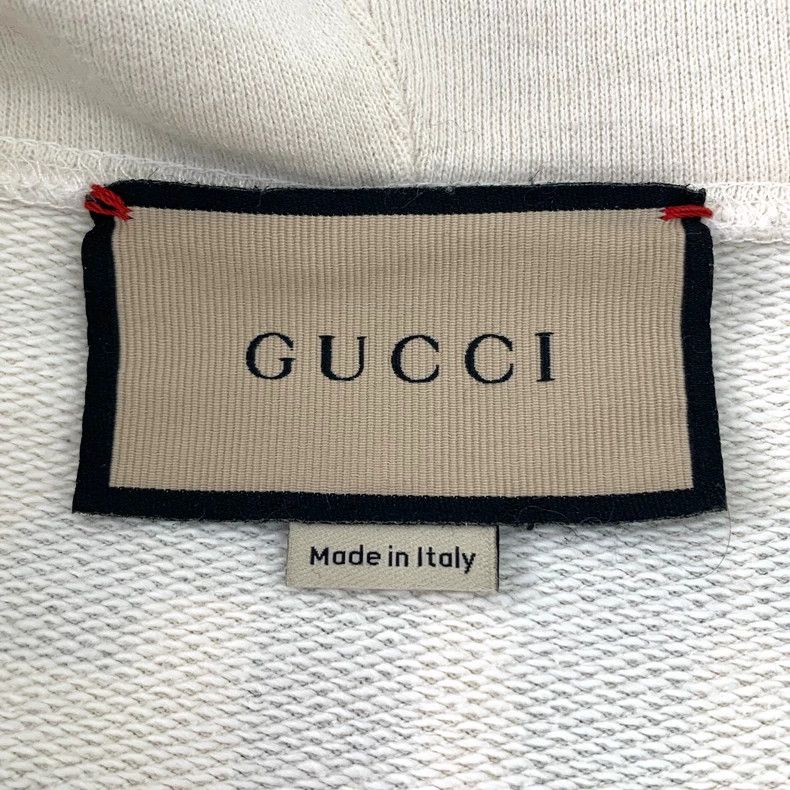 Gucci Gucci Beige logo letter print round-neck cotton hooded draw Size US L / EU 52-54 / 3 - 5 Thumbnail