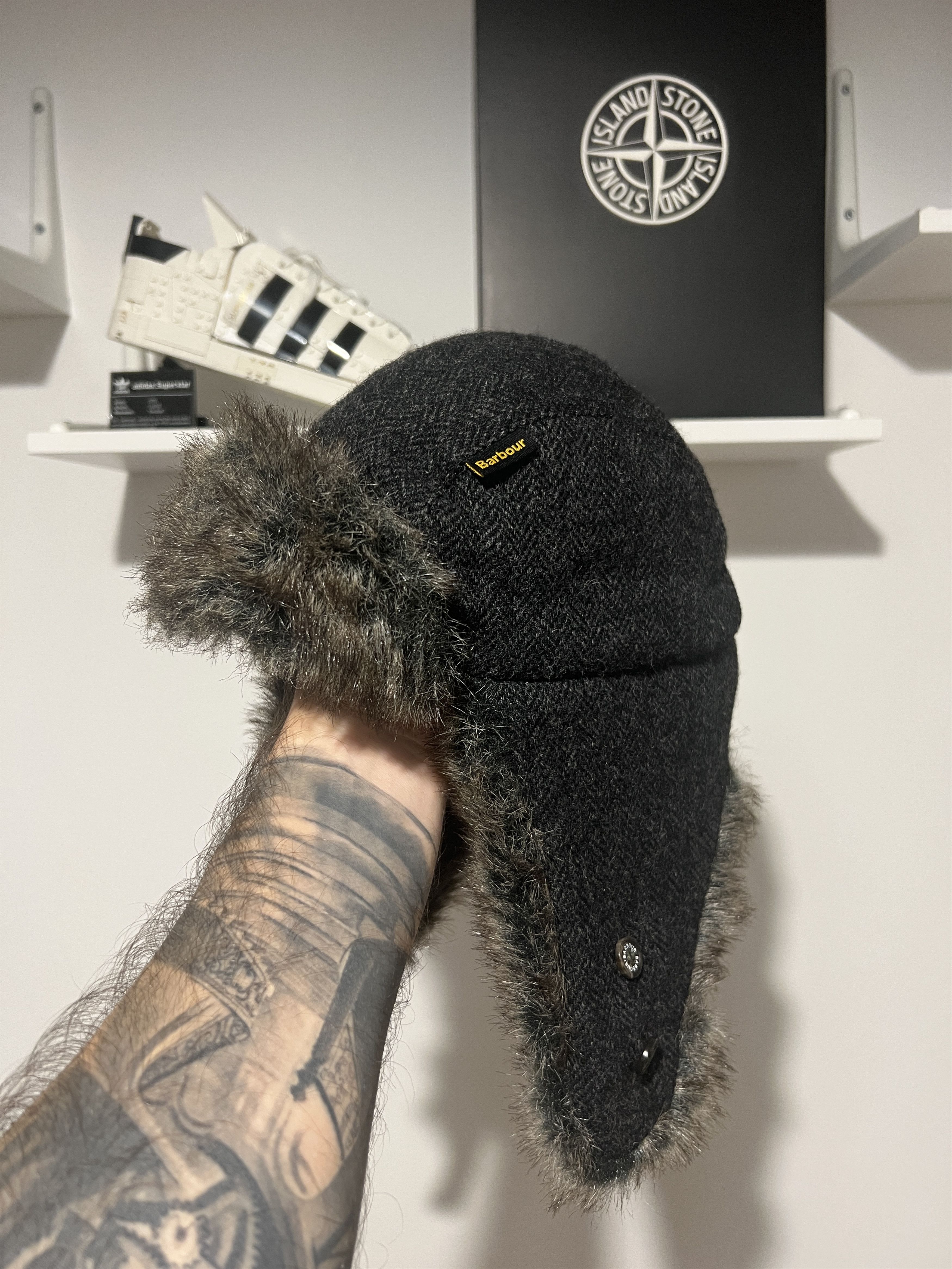 Barbour Trapper Hat Aviator Barbour Earflap Warm Winter Size ONE SIZE - 1 Thumbnail