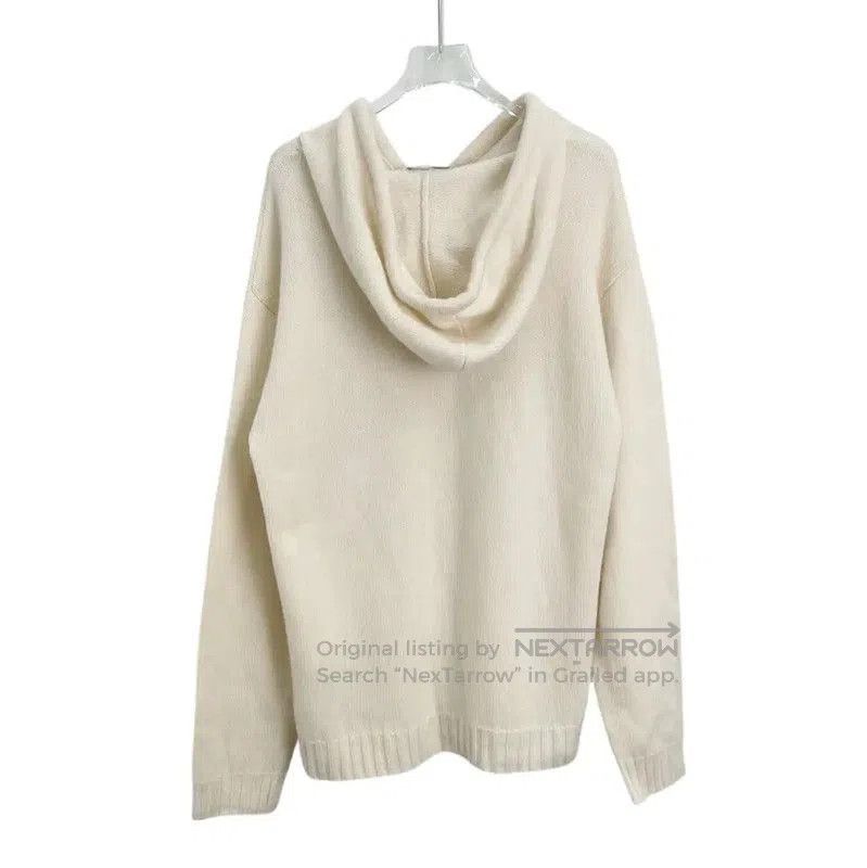 Max Mara MaxMara Cream Cotton Pullover Hoodie . Size L / US 10 / IT 46 - 2 Thumbnail