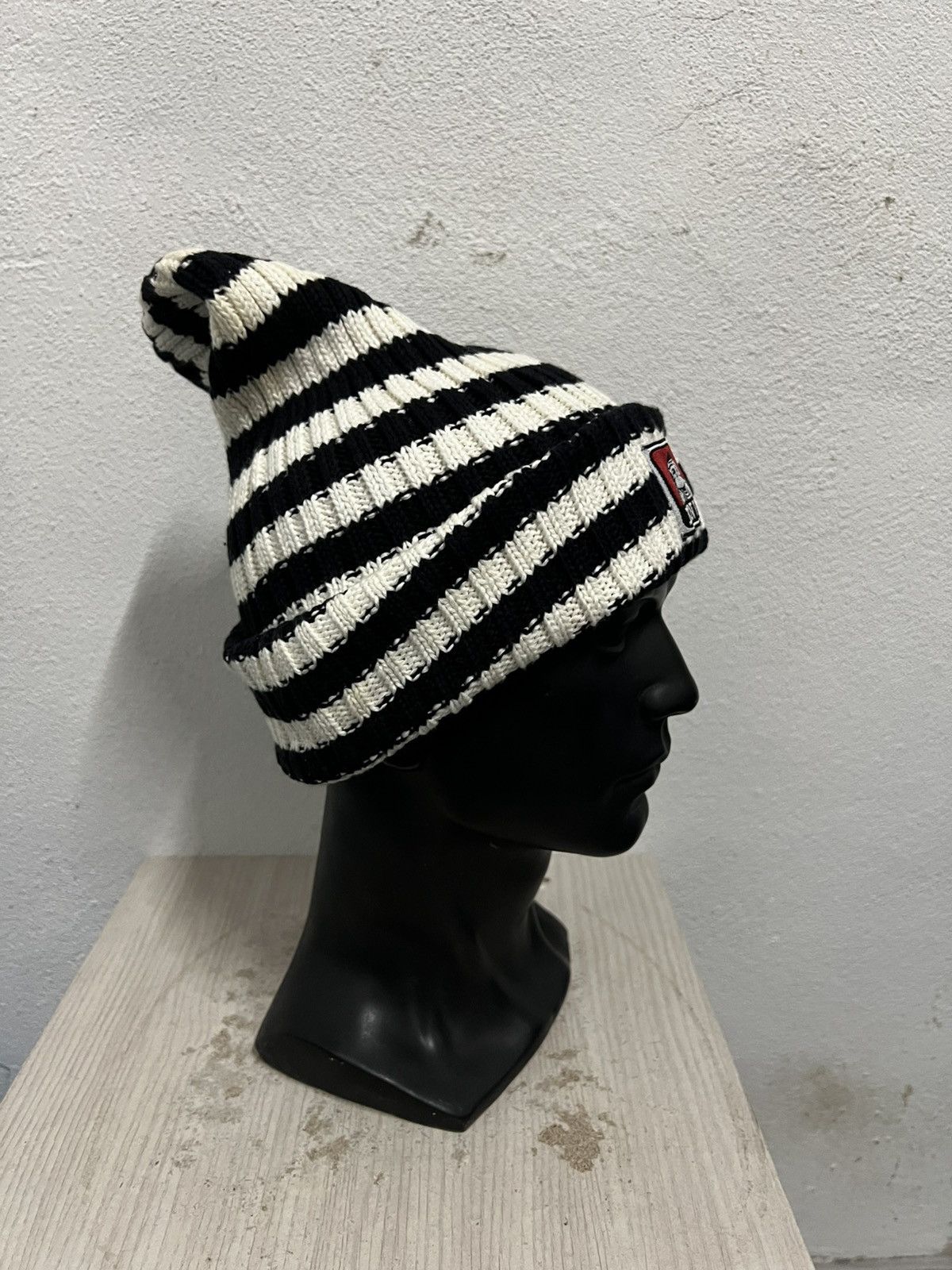 Ben Davis Vintage Ben Davis Striped Jail Beanie Hat Size ONE SIZE - 4 Thumbnail
