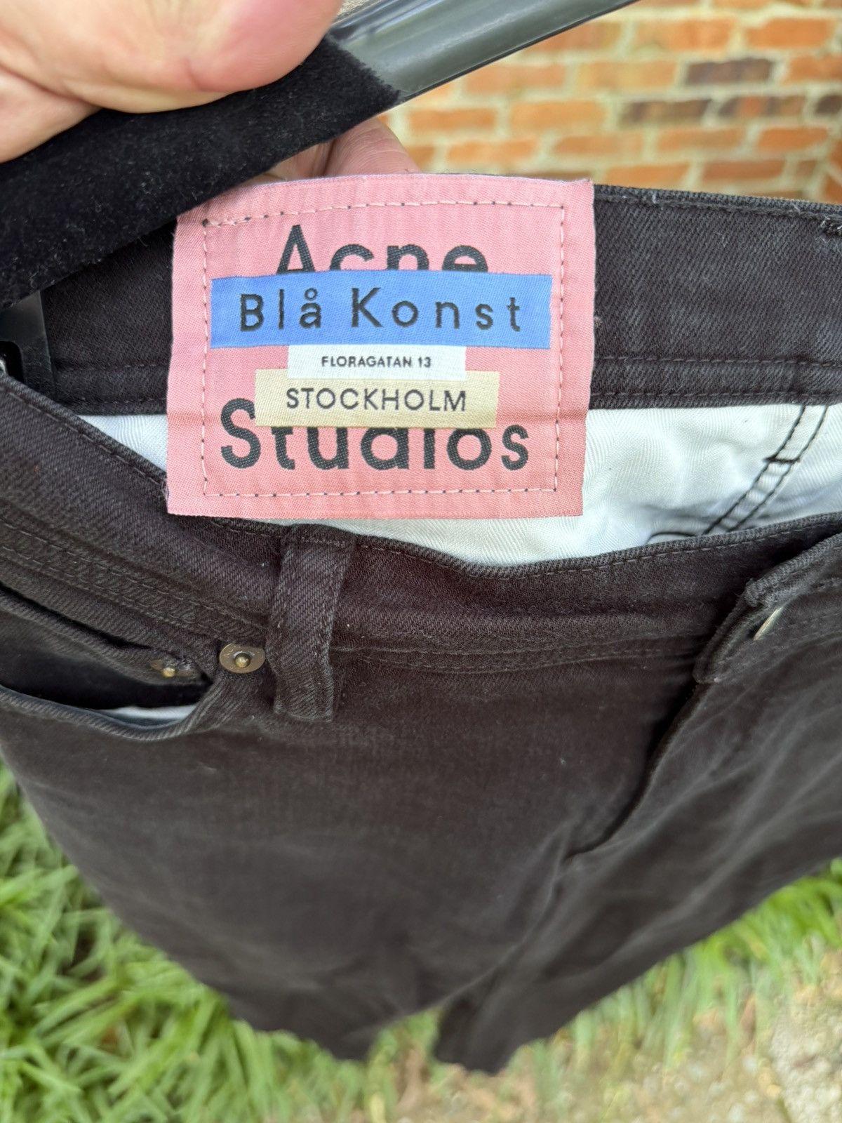 Acne Studios Blå Lonst North Stay Blk Black Patch Denim Jeans Size US 30 / EU 46 - 5 Thumbnail