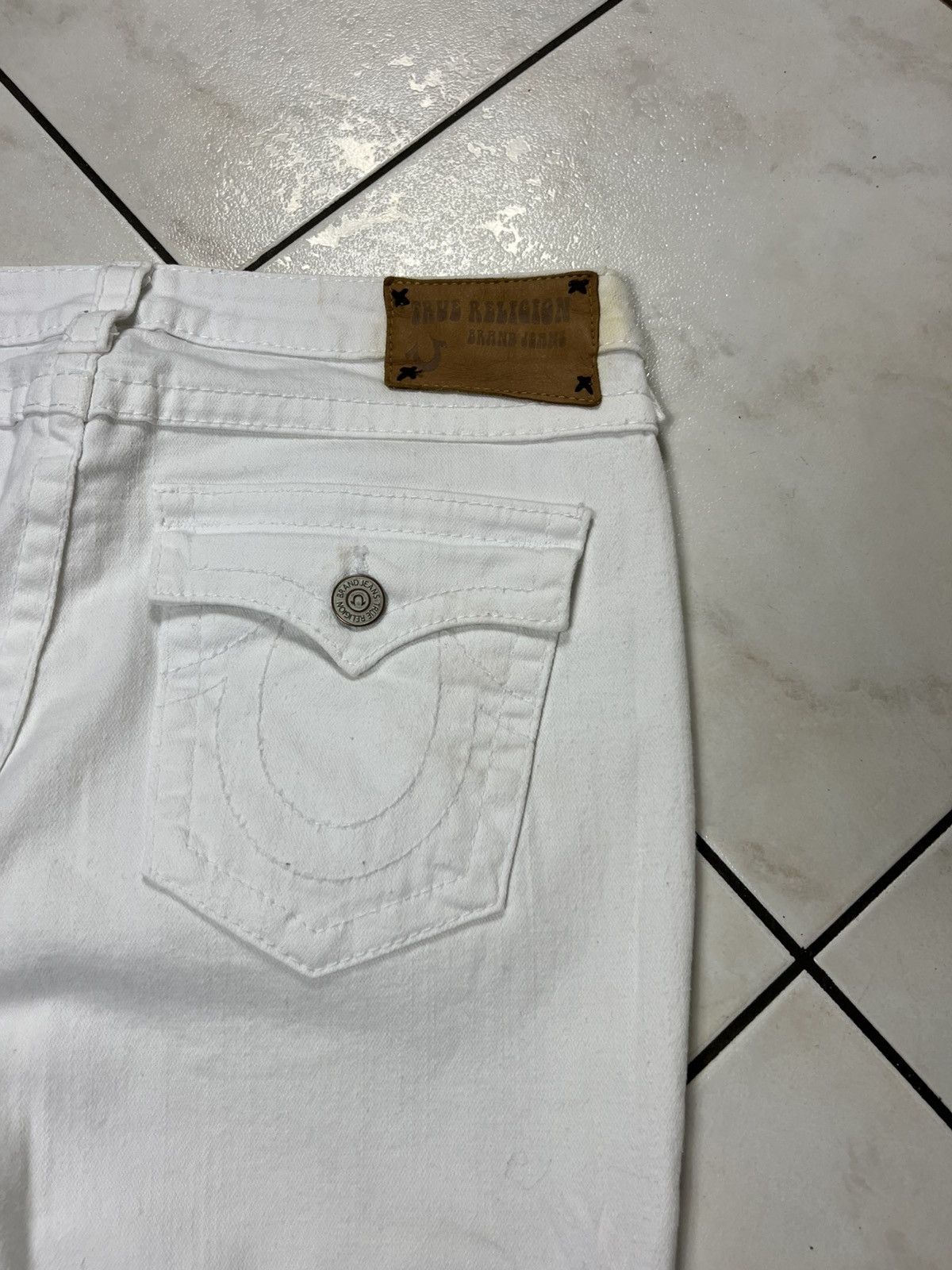 True Religion × Vintage Vintage True Religlion y2k white denim jeans low waist slim Size US 30 / EU 46 - 15 Thumbnail