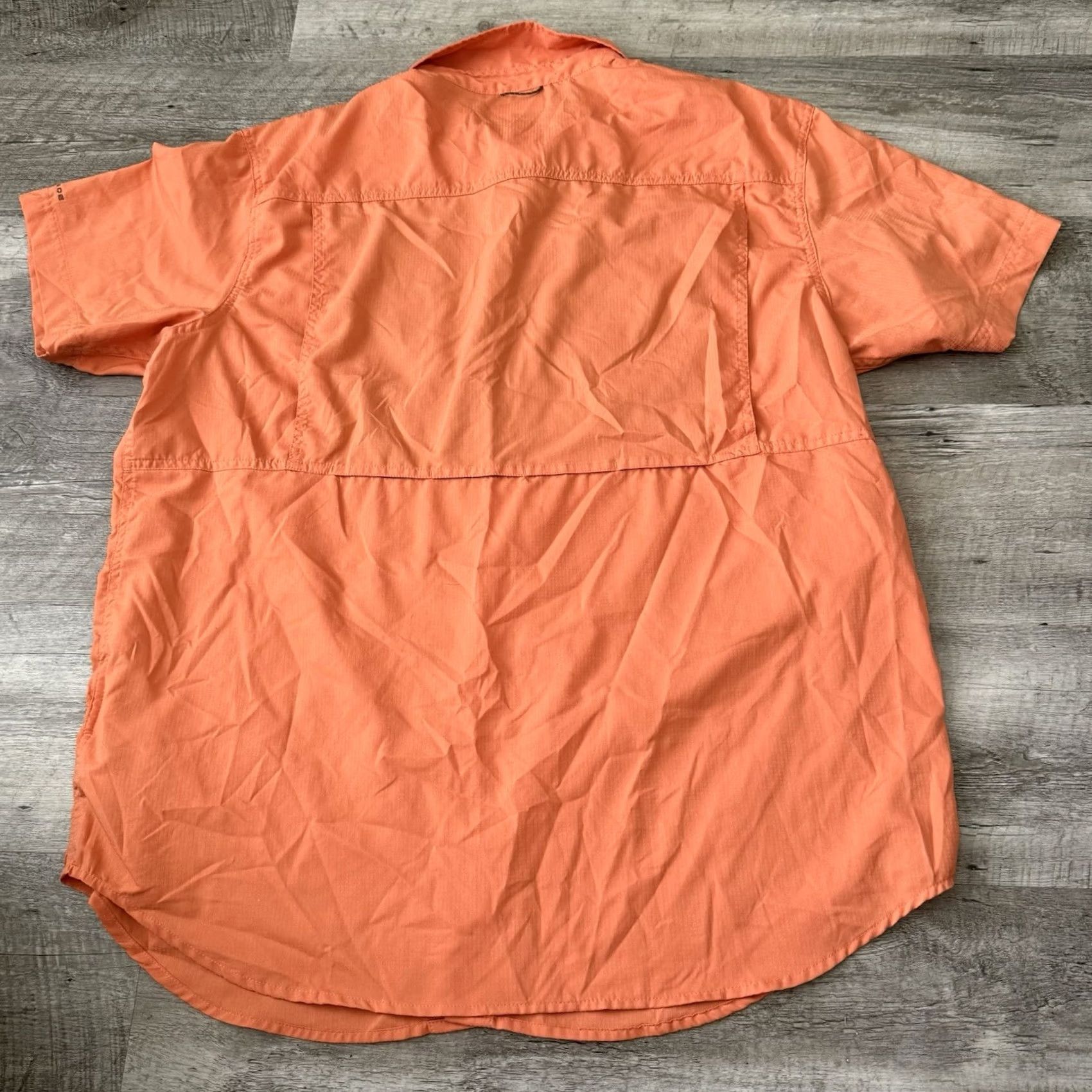 Vintage Columbia Omni-Shade Fishing Shirt Mens XL Orange Short Sleeve UPF 40+ Vented Pockets Button-Up Size US XL / EU 56 / 4 - 5 Thumbnail