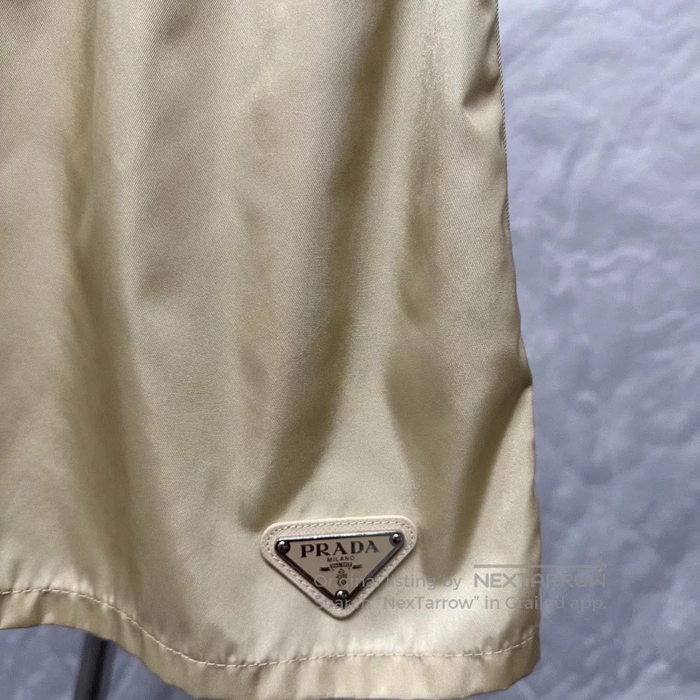 Prada prada metallic triangle logo elastic shorts. Size 35" - 3 Thumbnail