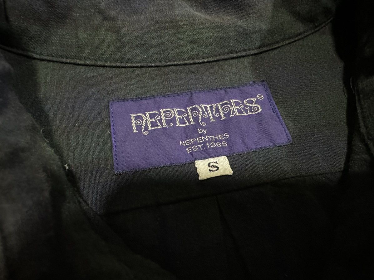 Japanese Brand × Needles × Nepenthes 🔥Y2K Vintage Nepenthes Striped Shirt Long Sleeve Snap Button Size US L / EU 52-54 / 3 - 7 Thumbnail