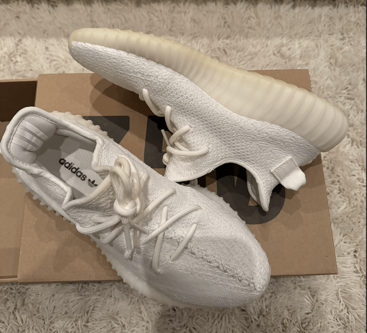 Adidas adidas Yeezy Boost 350 V2 Bone Size US 7 / EU 40 - 1 Thumbnail