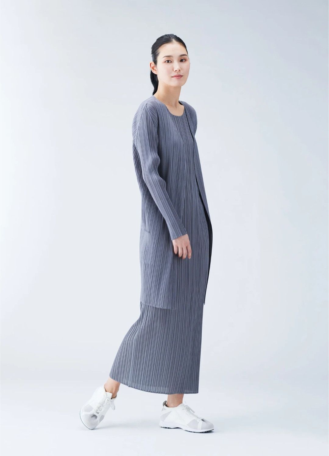 Pleats Please Issey Miyake Pleats Please Issey Miyake Pleated Dress Cardigan Size L / US 10 / IT 46 - 8 Thumbnail