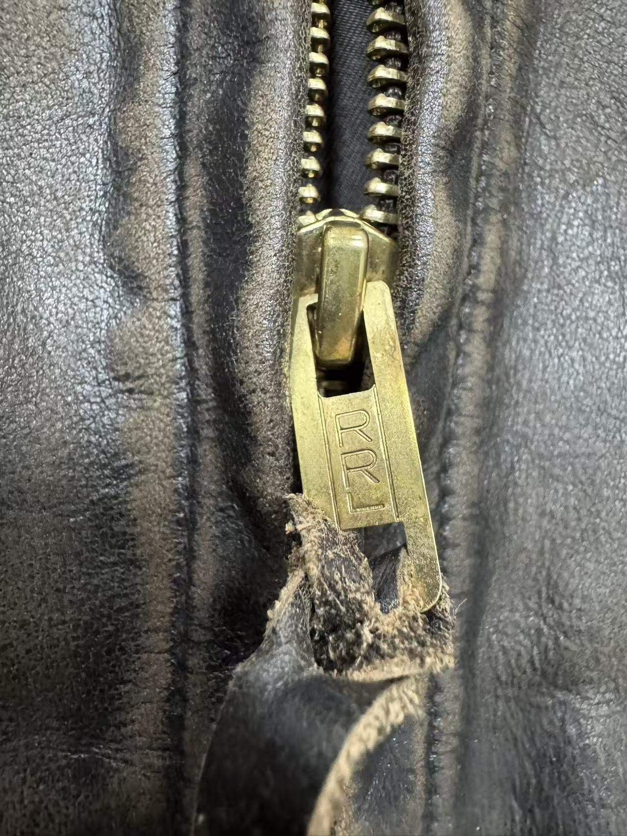RRL Ralph Lauren Double RL RRL Leather Moto Jacket，size XL Size US XL / EU 56 / 4 - 12 Thumbnail