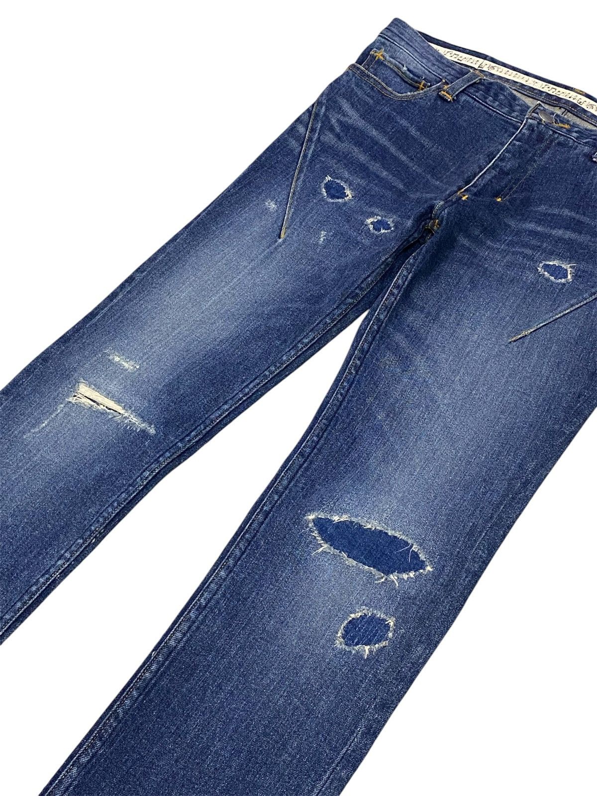 Number (N)ine Number (N)ine Skinny Fit Ripped Distressed Stretchable Jeans Size US 29 - 19 Thumbnail