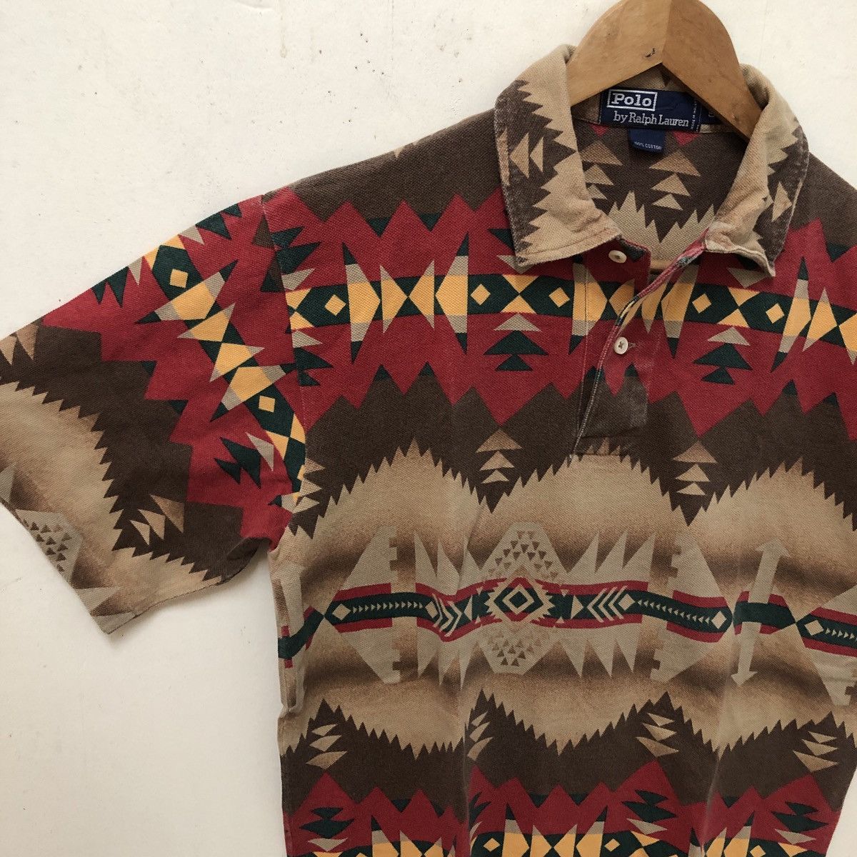 Polo Ralph Lauren Vintage Polo Ralph Lauren Navajo Polo Shirt Rare Size US S / EU 44-46 / 1 - 5 Thumbnail