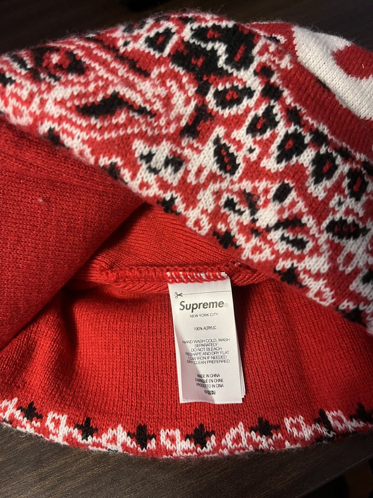 Supreme Supreme FW24 Bandana Logo Beanie Size ONE SIZE - 3 Thumbnail
