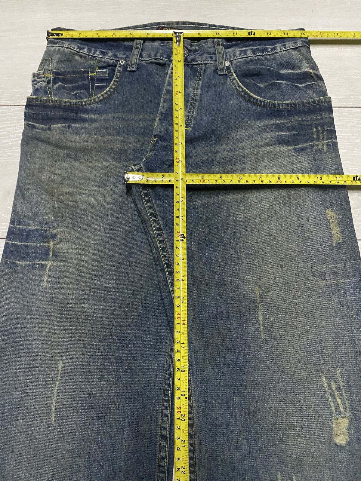 If Six Was Nine Takeshy Kurosawa State of the Art Denim Baggy Jeans Size US 30 / EU 46 - 17 Thumbnail