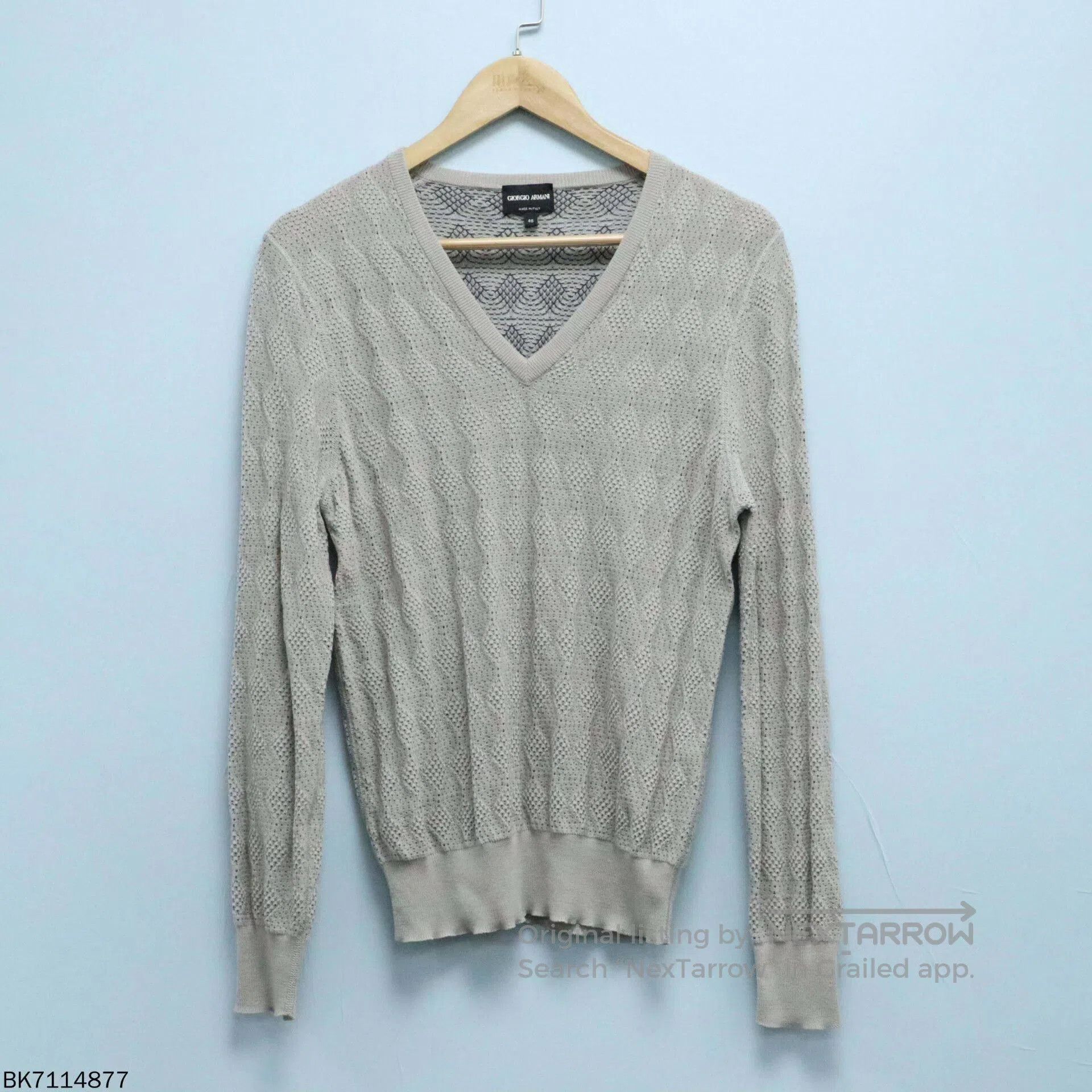 Emporio Armani armani v-neck long sleeve knit sweater. Size US M / EU 48-50 / 2 - 1 Thumbnail