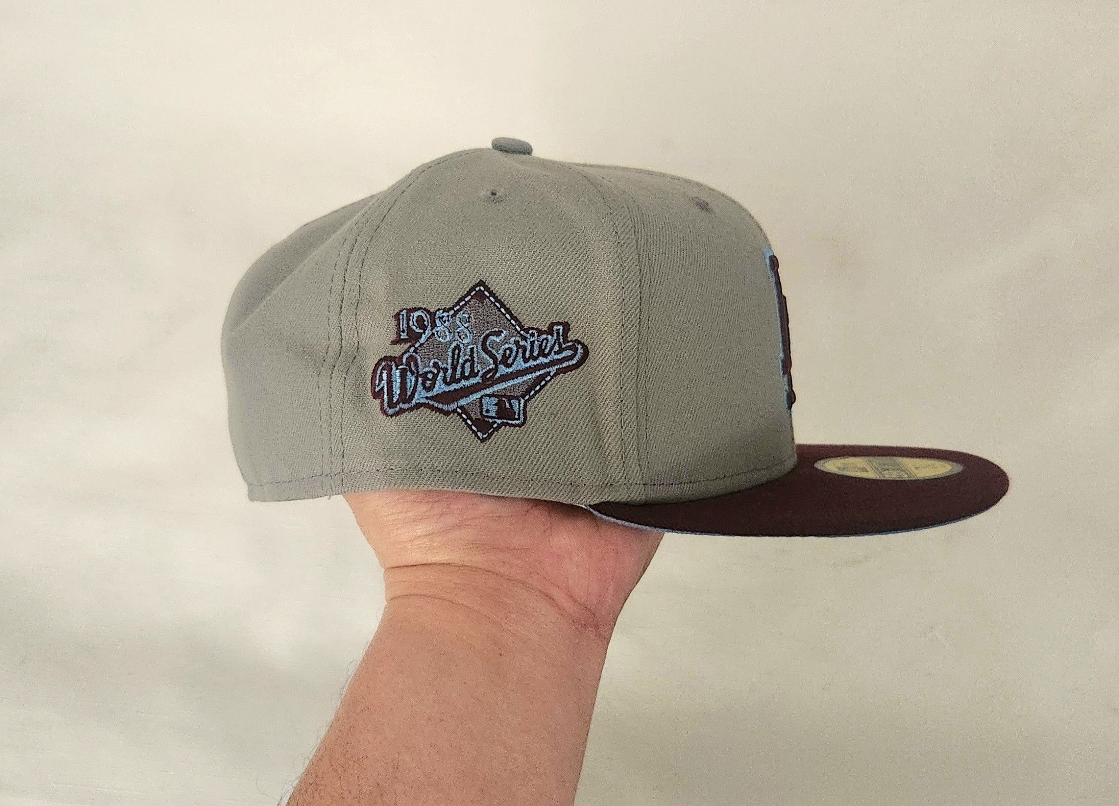 Cooperstown Collection × New Era New Era Los Angeles Dodgers 1988 World Series Patch 5950 Hat Size ONE SIZE - 5 Thumbnail