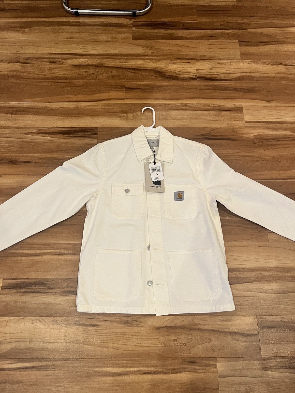 Carhartt Wip White Carhartt WIP Chore Coat Size US S / EU 44-46 / 1 - 2 Thumbnail