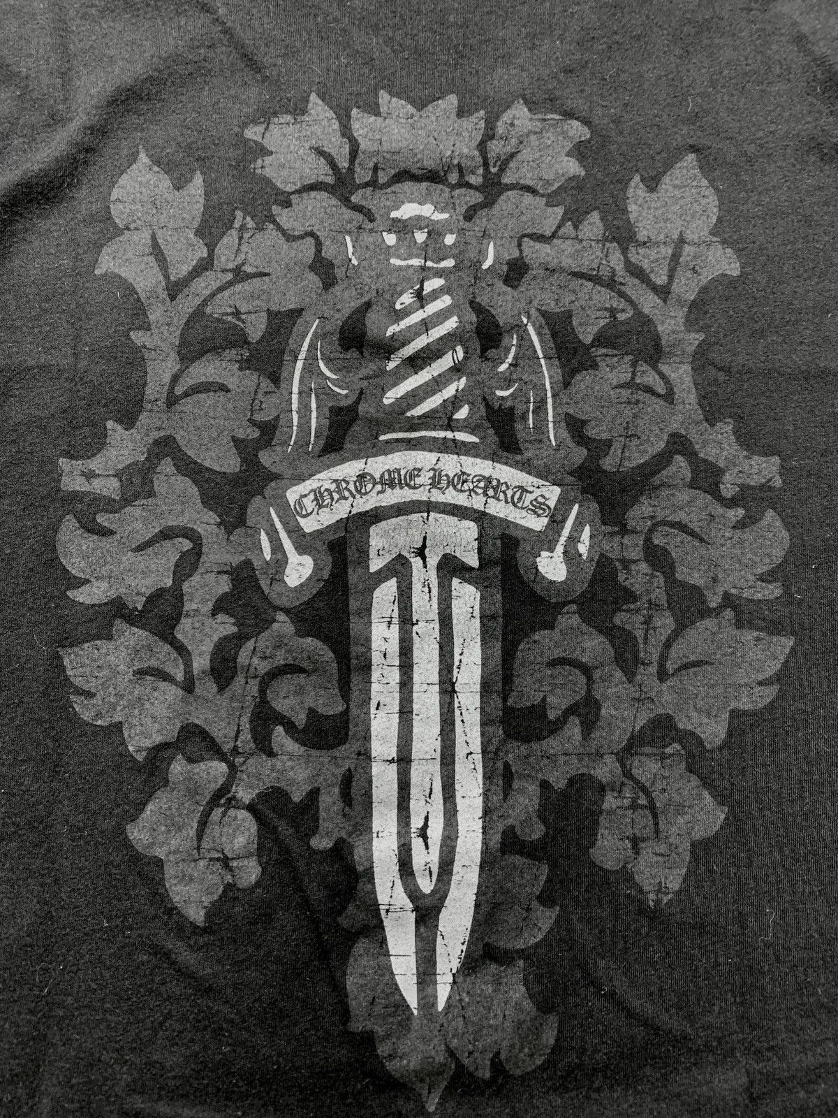 Chrome Hearts Dagger Floral V Neck tee Size US M / EU 48-50 / 2 - 5 Thumbnail