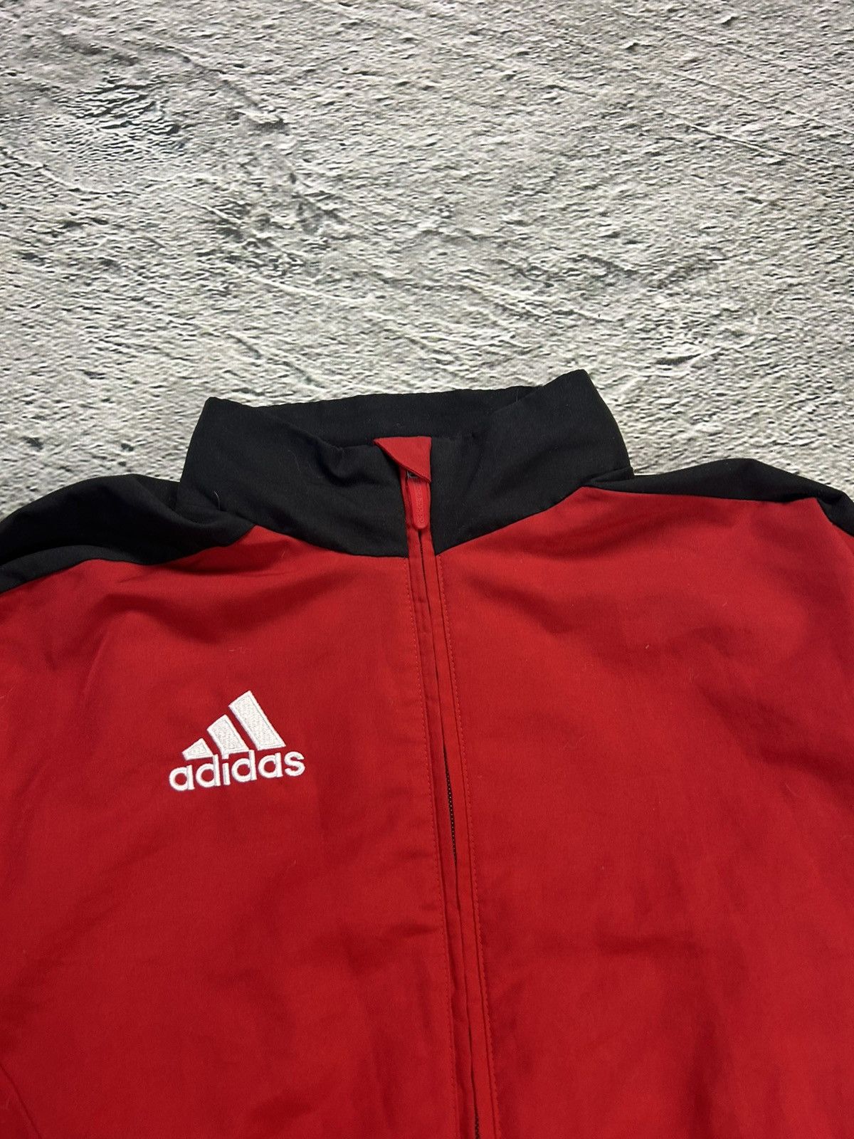 Adidas Adidas track jacket vintage red Y2K nylon zip Size US S / EU 44-46 / 1 - 4 Thumbnail