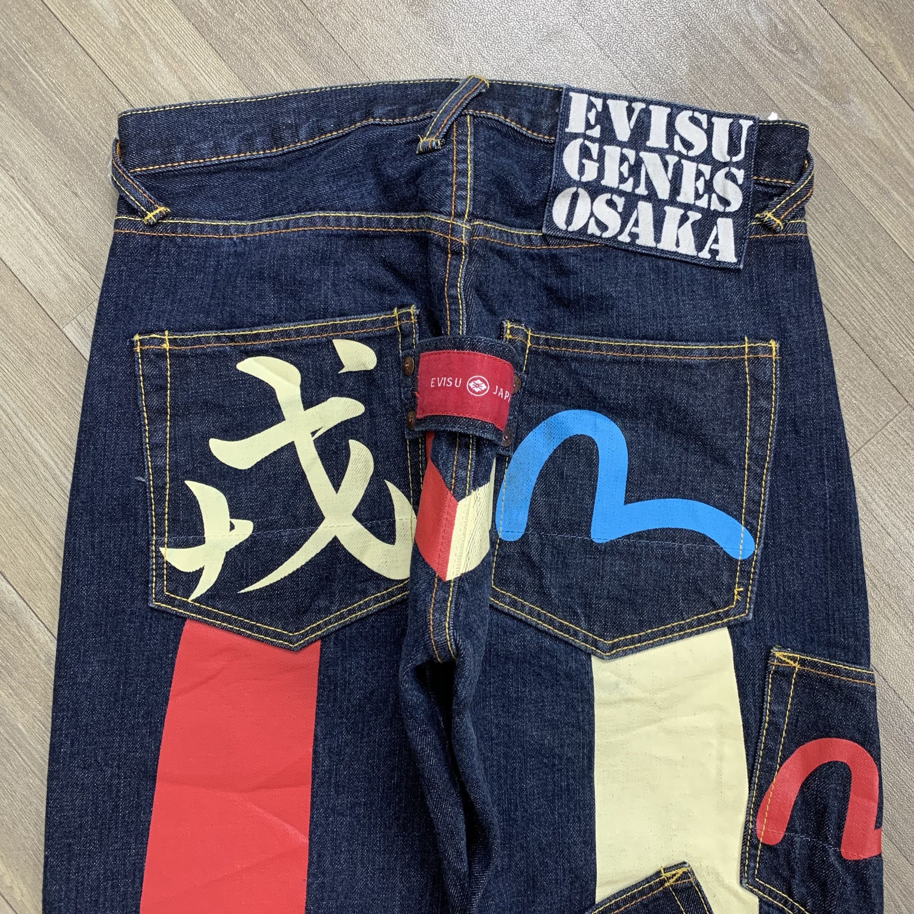 Evisu Evisu Daicock Multipockets Selvedge Denim Pants Size US 30 / EU 46 - 2 Thumbnail
