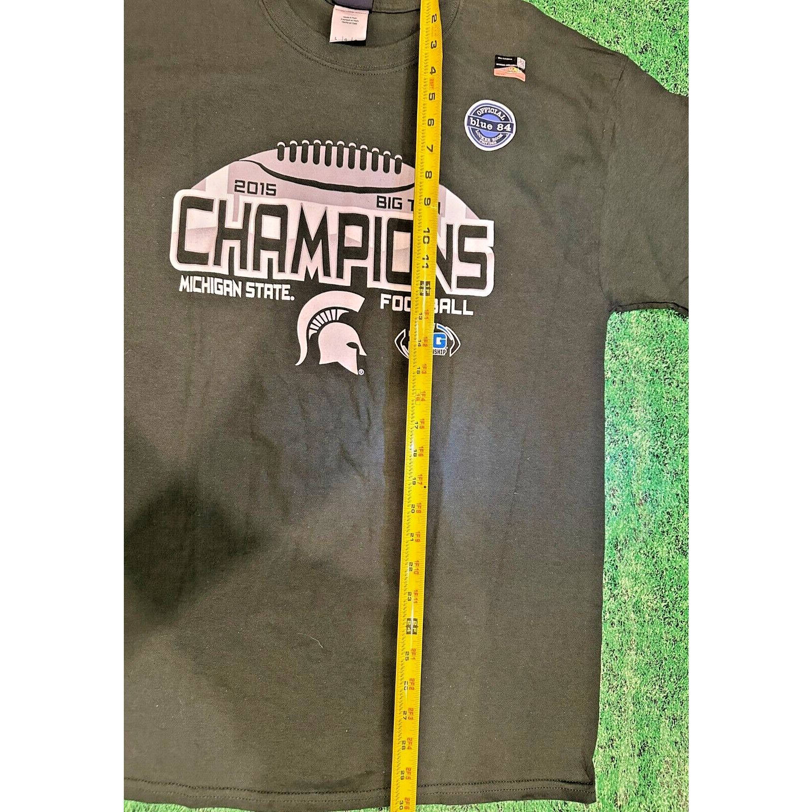 Other MSU SPARTANS 2015 BIG 10 CHAMP FOOTBALL T SHIRT SIZE L NEW Size US L / EU 52-54 / 3 - 7 Thumbnail