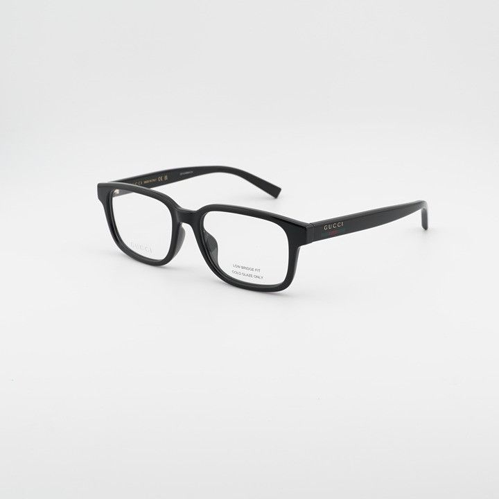 Gucci Gucci GG2107OL 005 Square Eyeglasses - Shiny Black 57mm Size ONE SIZE - 1 Thumbnail