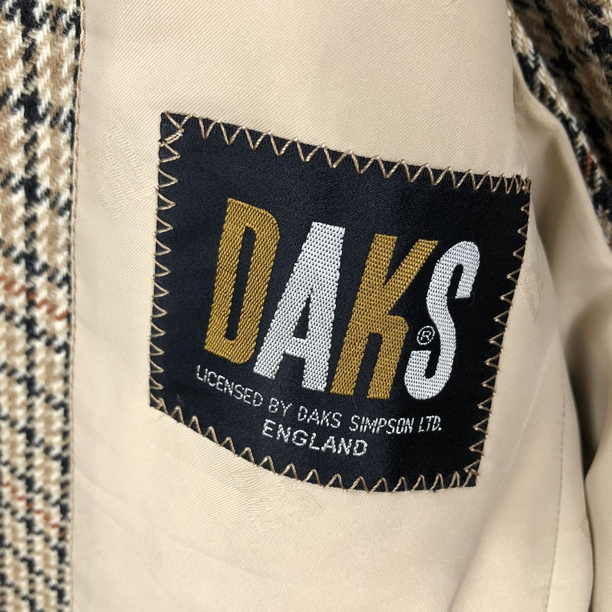 Japanese Brand 🔥VINTAGE DAKS LONDON COATS LEATHER PARTS POCKETS NOVA CHECK Size US S / EU 44-46 / 1 - 20 Thumbnail