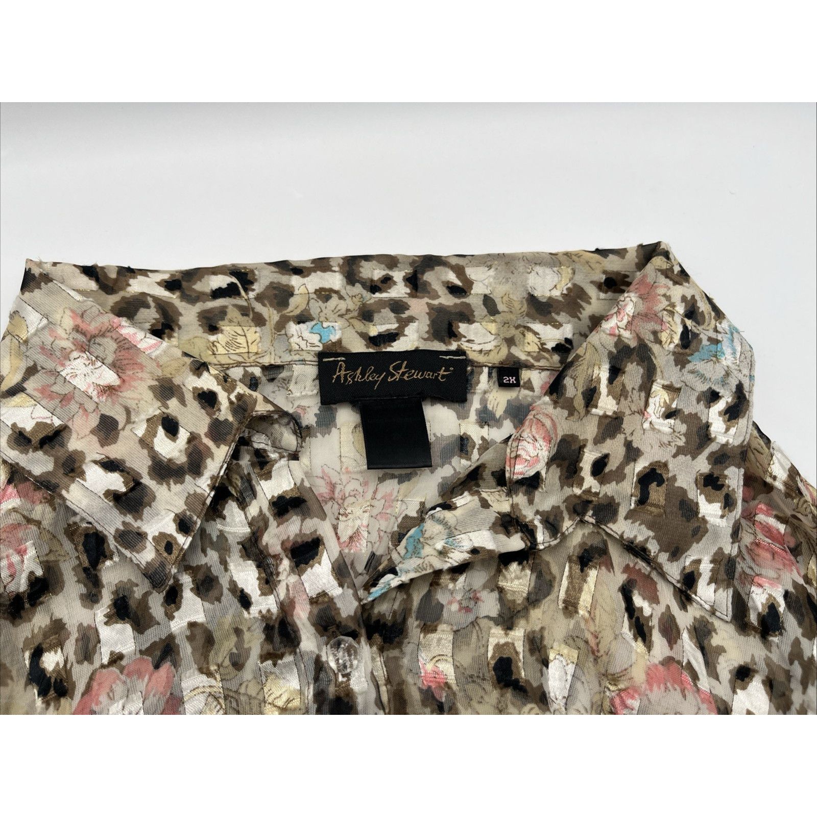 Other Ashley Stewart Plus Women's LIGHTWEIGHT Leopard ANIMAL PRINT Size XXL / US 16-18 / IT 52-54 - 14 Thumbnail
