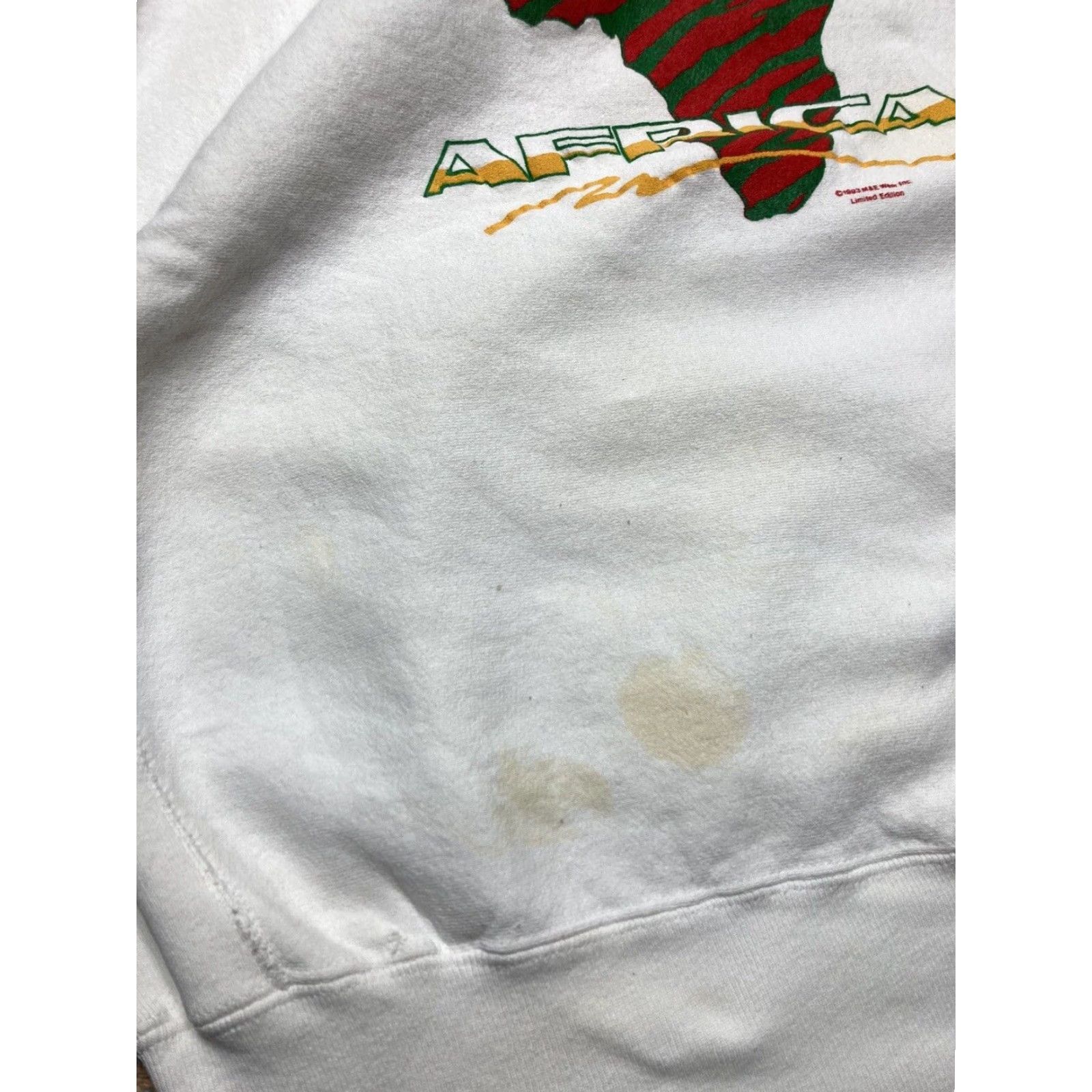 Vintage VINTAGE 90s Africa Reversible Sweatshirt Crewneck Pullover White 2XL Men Adult Size US XXL / EU 58 / 5 - 7 Thumbnail