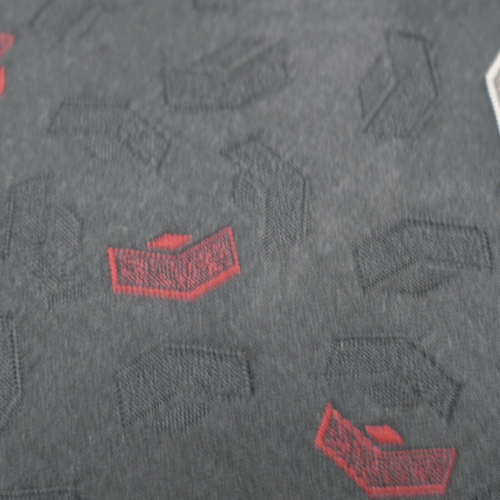 Vintage The American Edition Collection Black Red Woven Abstract Sho Size ONE SIZE - 2 Thumbnail