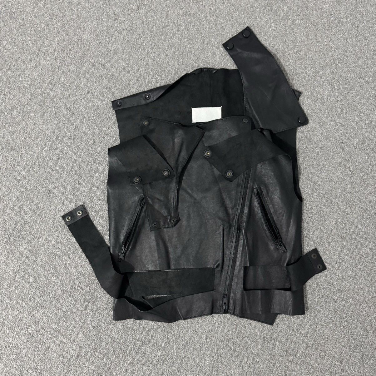 Maison Margiela Maison Margiela - Blank Tag - Reassembled Black Leather Size XS / US 0-2 / IT 36-38 - 6 Thumbnail