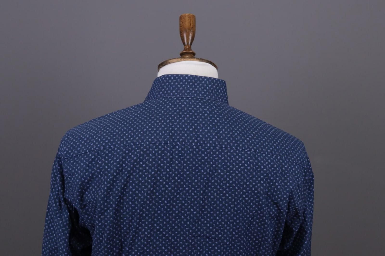 Eton Eton Slim Blue Luxury Floral Button Down Shirt Size 41 / 16 Size US M / EU 48-50 / 2 - 9 Thumbnail