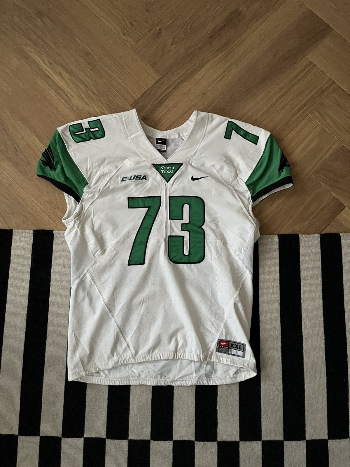 Nike North Texas Mean Green #73 Nike Game-Issue Football Jersey Size US XXL / EU 58 / 5 - 1 Thumbnail