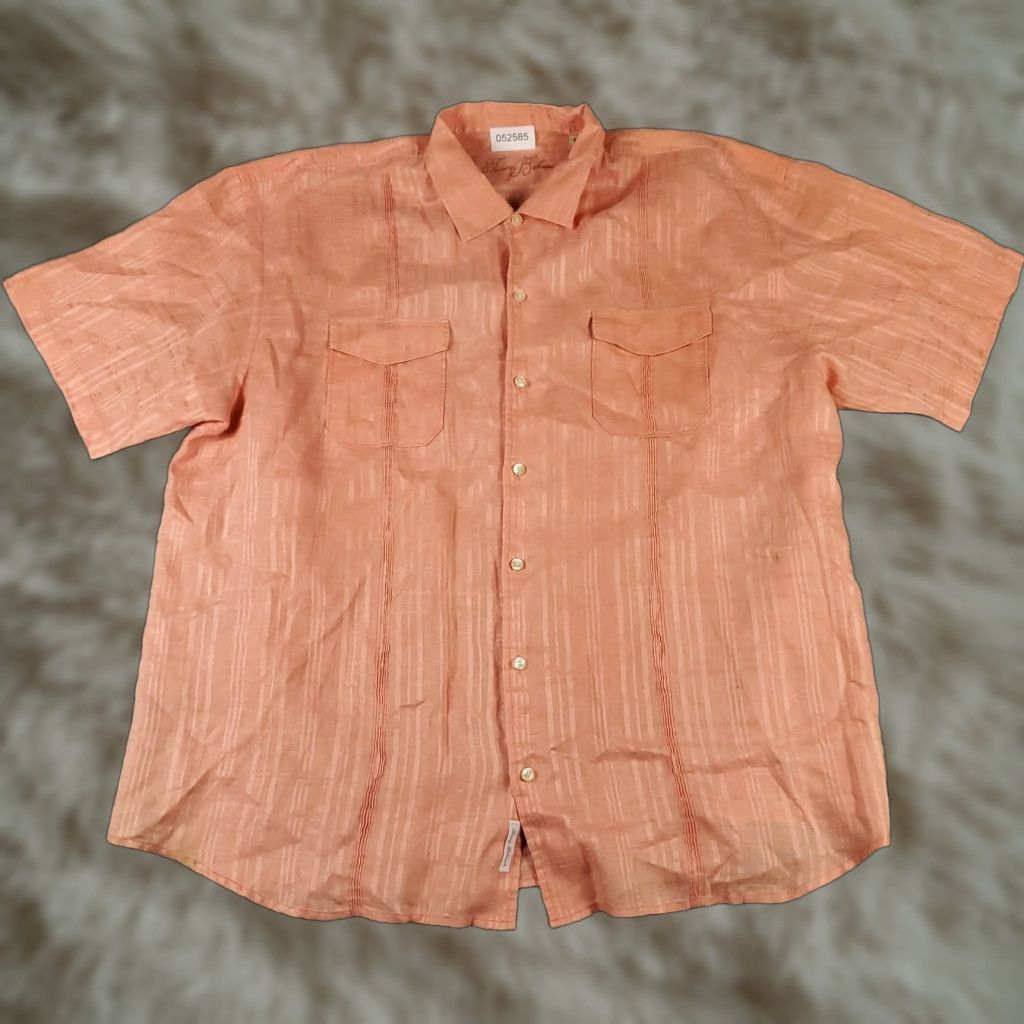 Tommy Bahama Tommy Bahama Shirt Mens 2XL Pink Striped Linen Button-Up Short Sleeve Shirts Mens 2XL Pink Striped Linen Button-Up Short Sleeve Size US XXL / EU 58 / 5 - 1 Thumbnail
