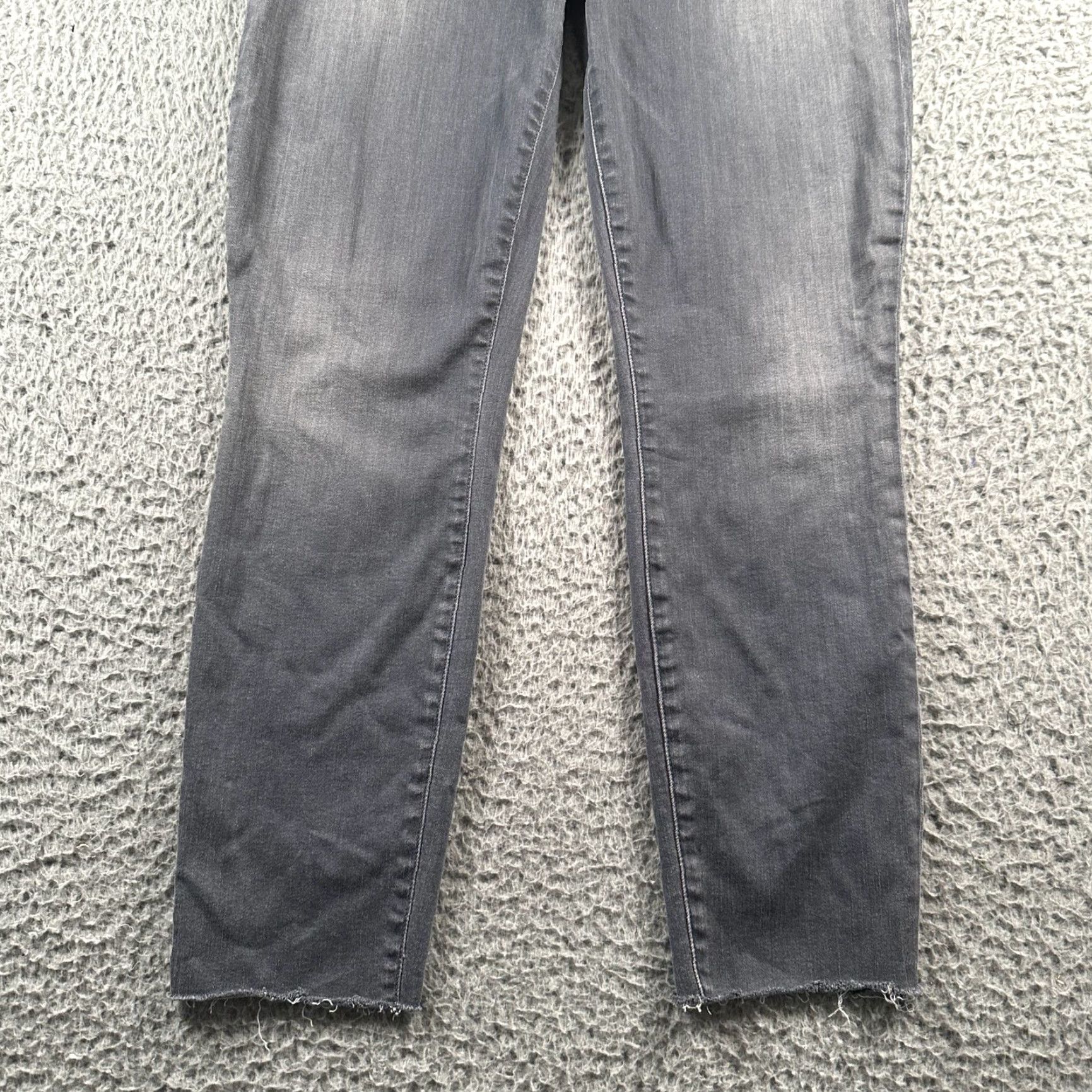 Frank & Eileen Frank & Eileen Jeans Womens 30 Gray Sligo Slim Straight Raw Hem Frayed Ankle Size 30" / US 8 / IT 44 - 3 Thumbnail