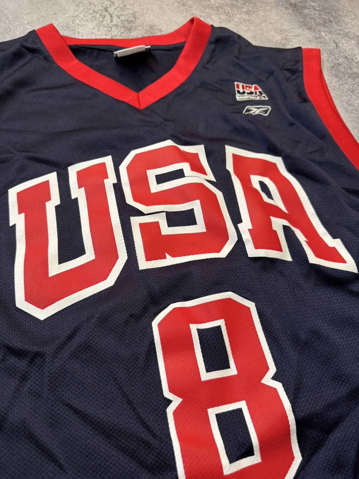 Reebok × Vintage USA Basketball Jersey Reebok Number 8 Kobe Bryant Size US XL / EU 56 / 4 - 5 Thumbnail