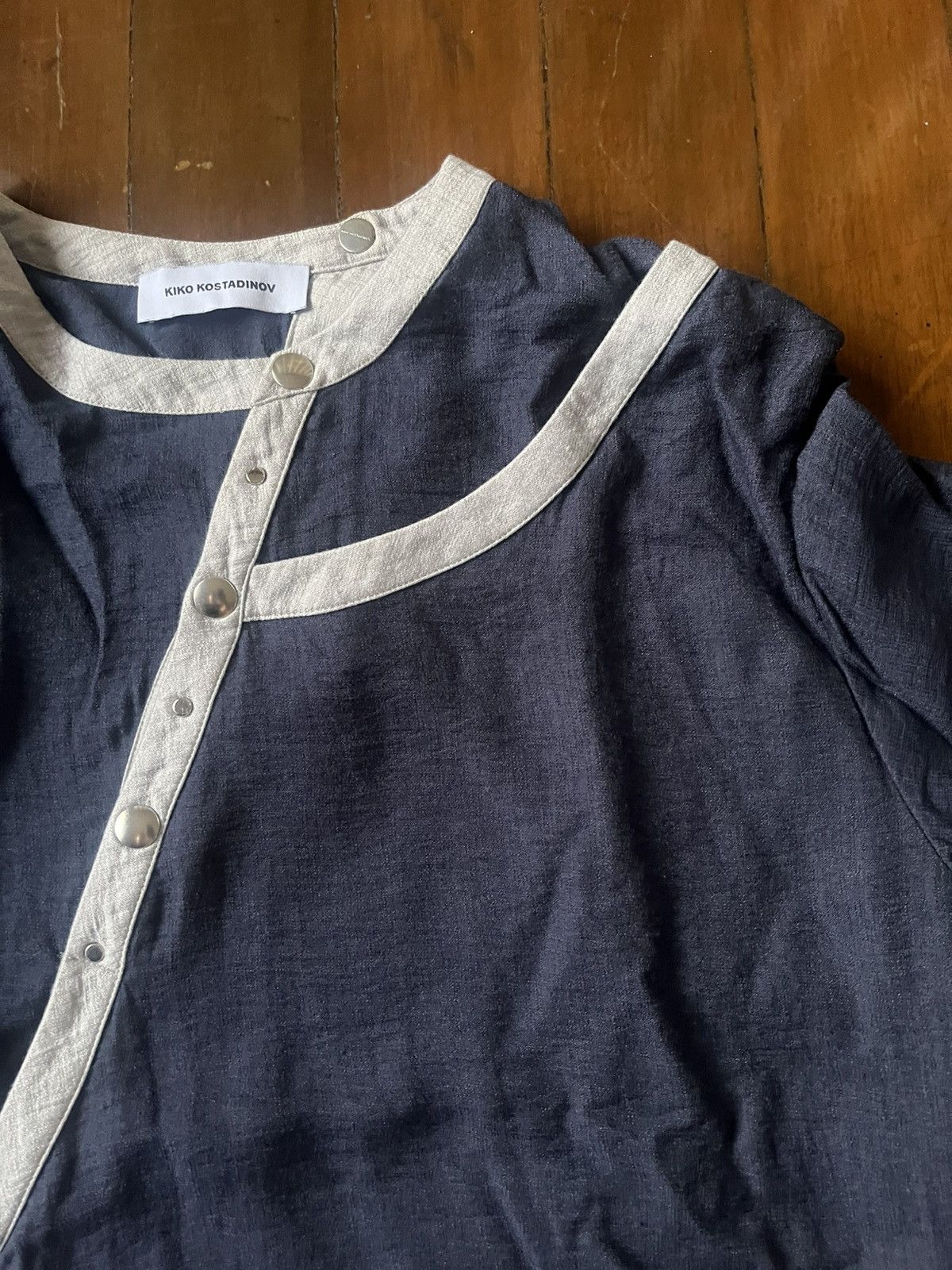 Kiko Kostadinov SS21 Kiko Kostadinov Navy Isaac Shirt Size US M / EU 48-50 / 2 - 5 Thumbnail
