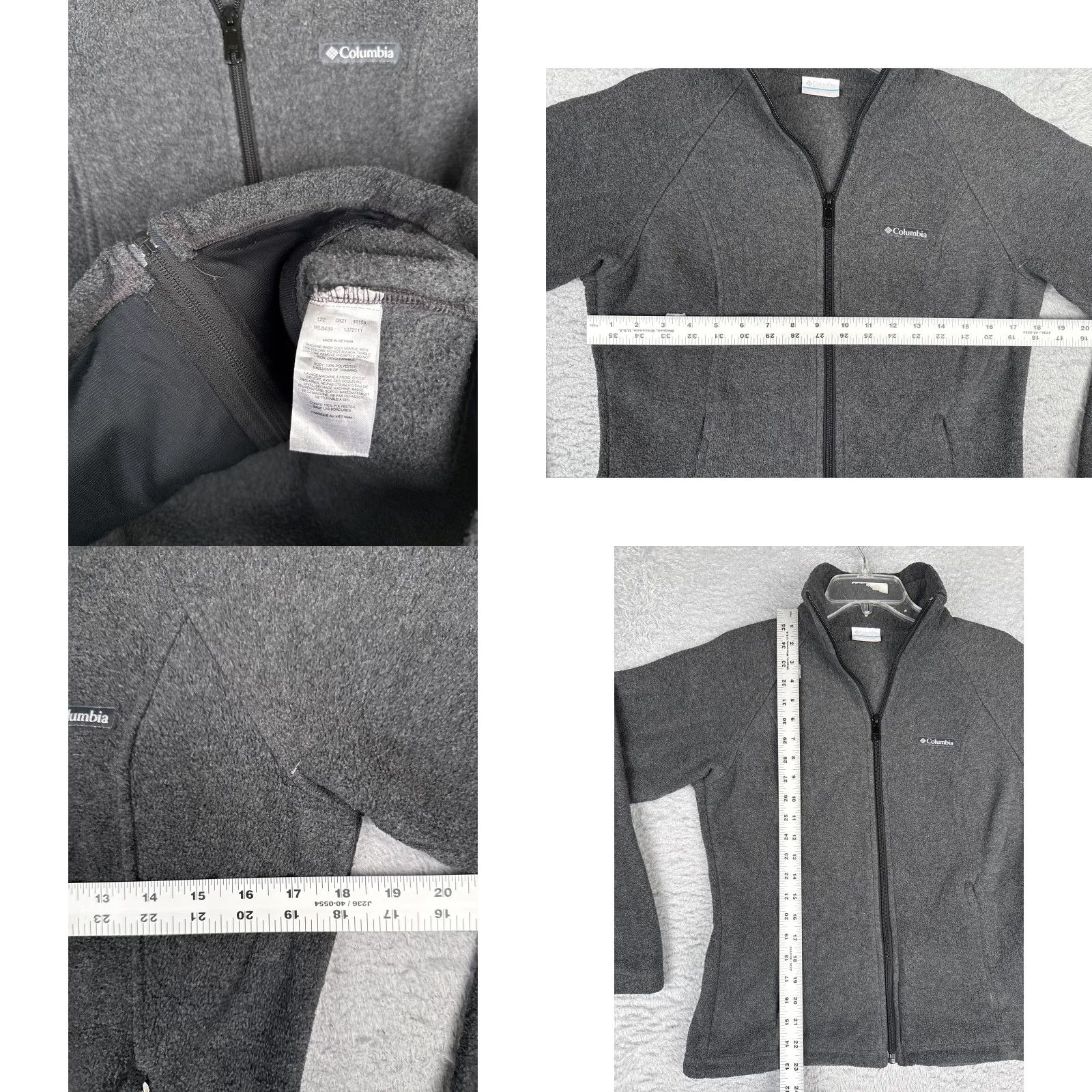 Vintage Columbia Jacket Womens XS Gray Fleece Full Zip Collared Pockets Outdoor Warm Size XS / US 0-2 / IT 36-38 - 8 Thumbnail