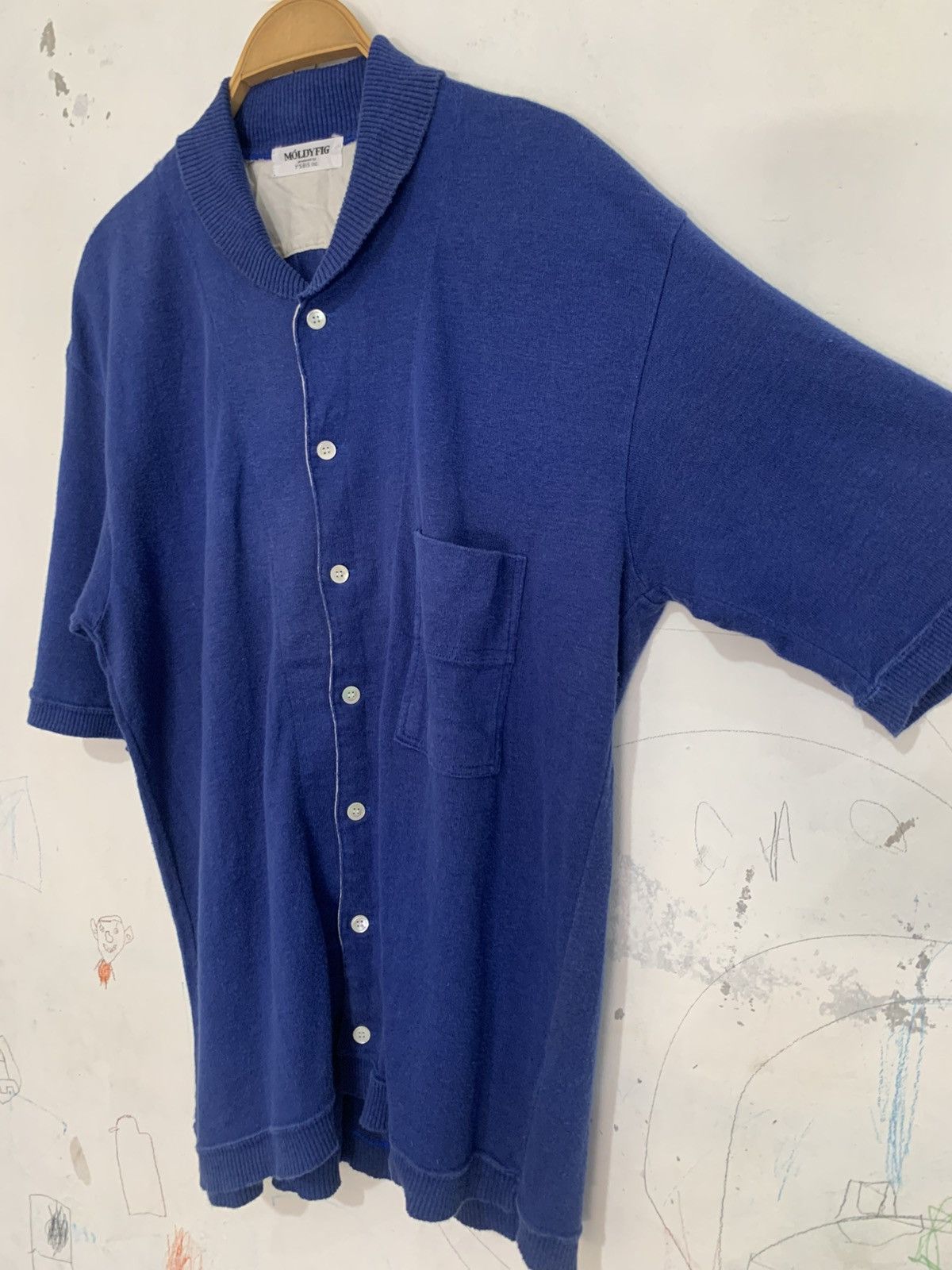 Y's × Yohji Yamamoto Moldyfig by Y’s bis yohji yamamoto shawl collar shirt Size US L / EU 52-54 / 3 - 3 Thumbnail