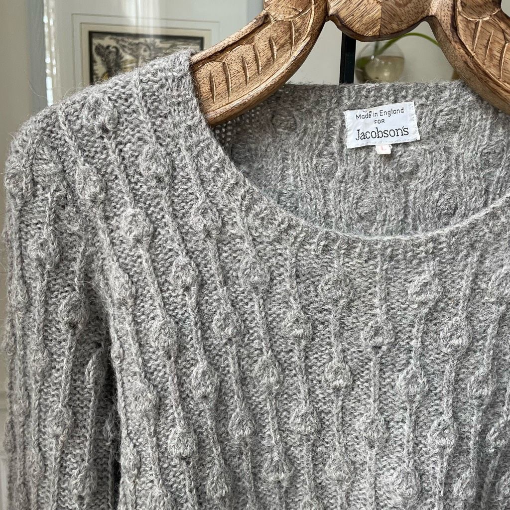Other Vintage Olivia Paul 100% Alpaca Made in England Texture Knit Size L / US 10 / IT 46 - 2 Thumbnail
